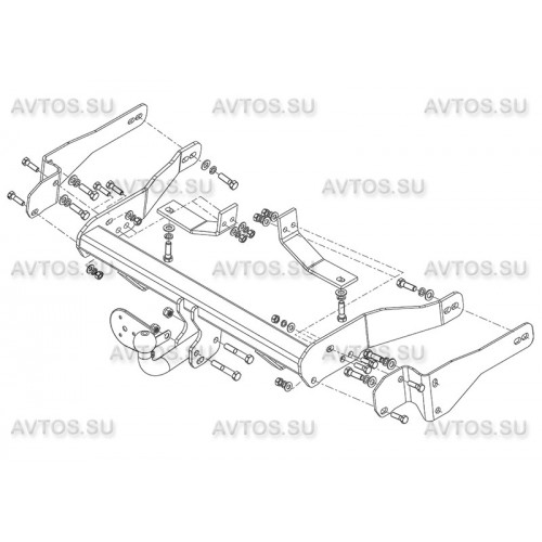 Фаркоп Avtos на CHEVROLET Captiva (С 100) 2006-2013 Арт.CV 05