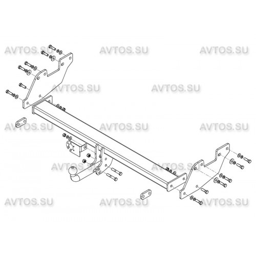 Фаркоп Avtos на TOYOTA Hilux 2015- Арт.TY 40